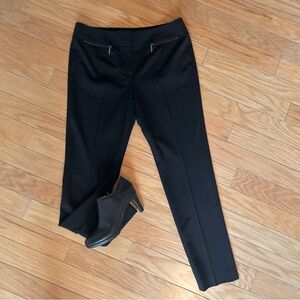 JONES STUDIO Black Dress Pants with Zipper Detail
